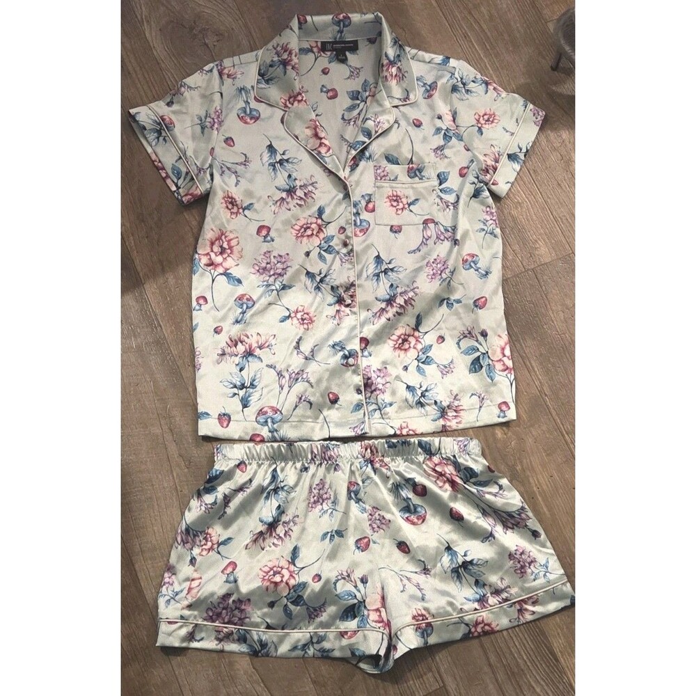 INC International Concepts Women's Strawberry Floral Pajama Set - Size Small